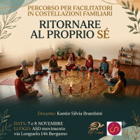 7 e 8 Nevembre RITORNARE AL PROPRIO SE' Bergamo